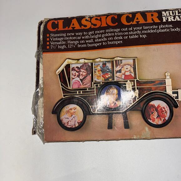 NIB Vintage Classic Car Multi-Photo Frame 12.75" #200 - Picture 4 of 6